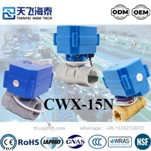 Tianfei Valvola a sfera motorizzata ad alta tecnologia 12v CWX-15N (4)
