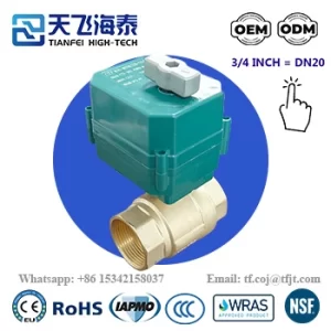 تيانفي للتكنولوجيا الفائقة 3 4 بوصة صمام كروي بمحرك CTF-001 (4)